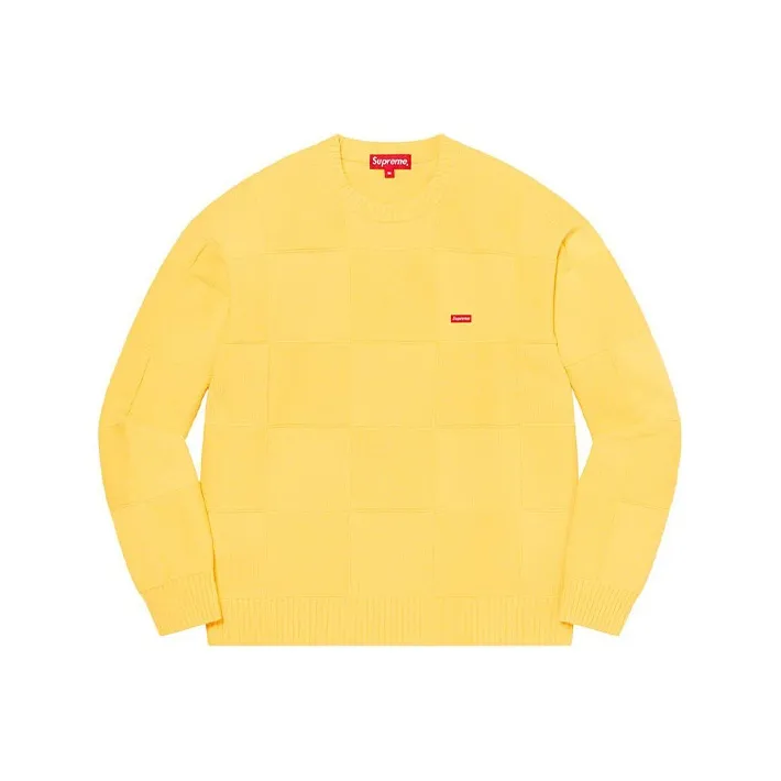 Supreme Tonal Checkerboard Small Box Sweater-4