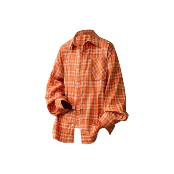 YOFVV Shirt Unisex Orange Long Sleeved