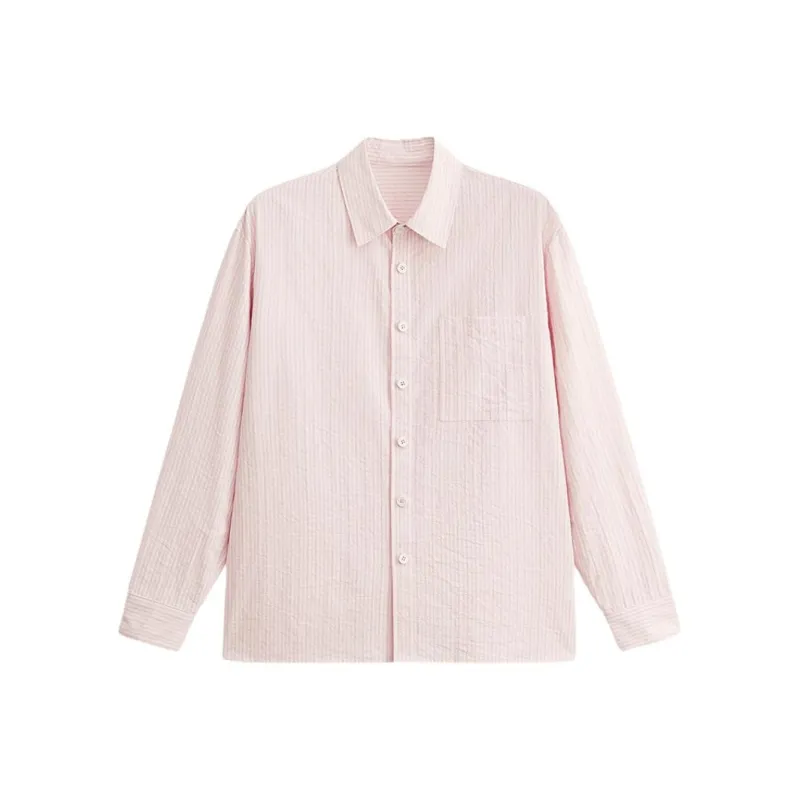MODE COMMUTER Shirt Men's Pink Stripes-0