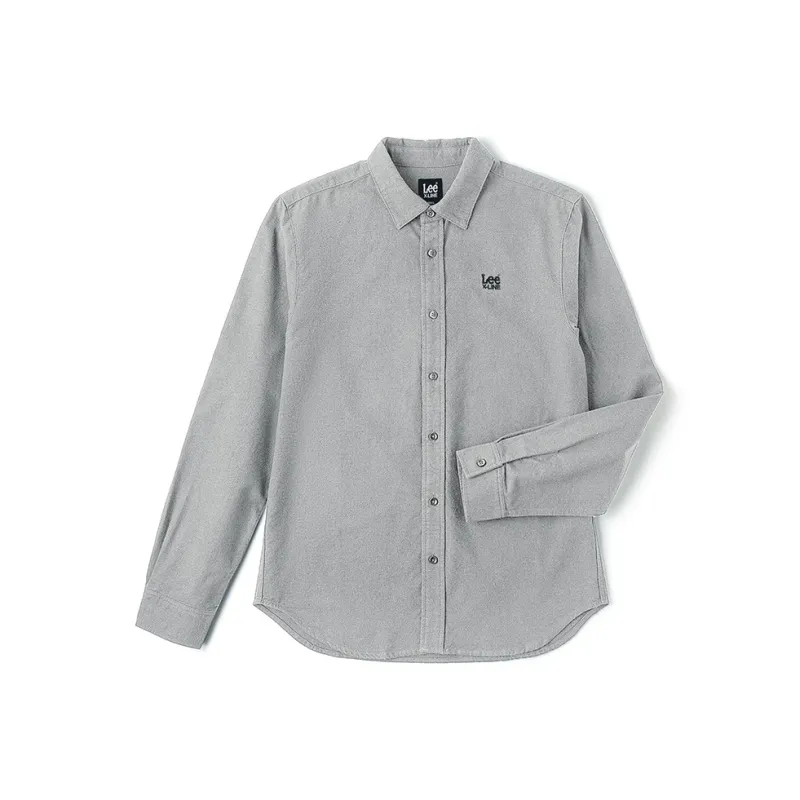 Lee FW24 Long Sleeved Shirts Men's Gray-0