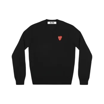 CDG Play Sweaters Men Black