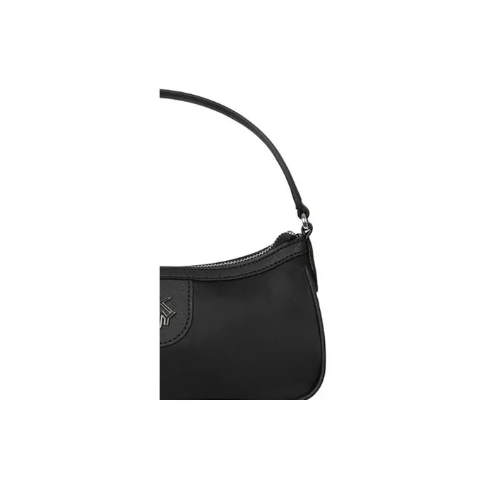 DKNY Leather Shoulder Bag Handbags Women's Black-2