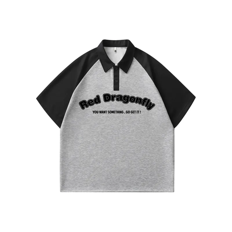 RED DRAGONFLY Short Sleeve Polo Shirts Unisex-6
