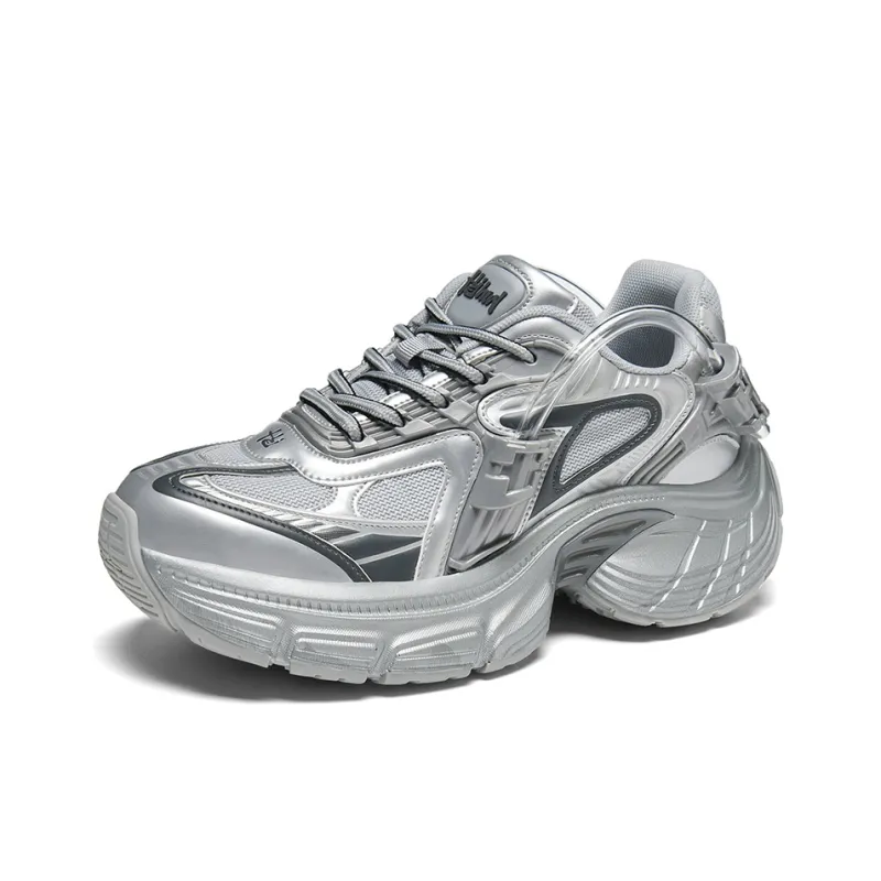 JANECO Slip Resistant, Abrasion Resistant, Breathable Low Top Chunky Sneakers Unisex-13