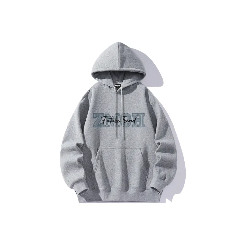 ZMOH Fleece Lined Hoodie Unisex Couple's-15