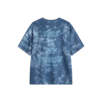LiNing x ADAM, T Shirt Men's Dark Simple Blue