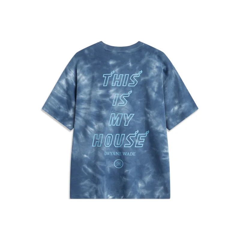 LiNing x ADAM, T Shirt Men's Dark Simple Blue-0