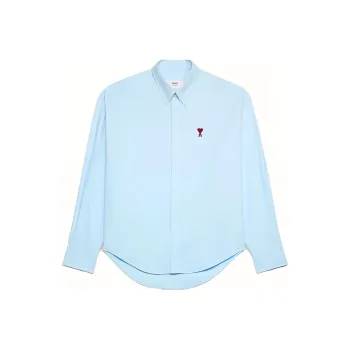 AMIPARIS Logo embroidered Poplin Shirt