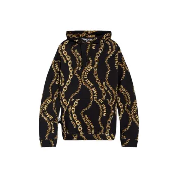 VERSACE JEANS COUTURE Chain Print Hoodie Sweater