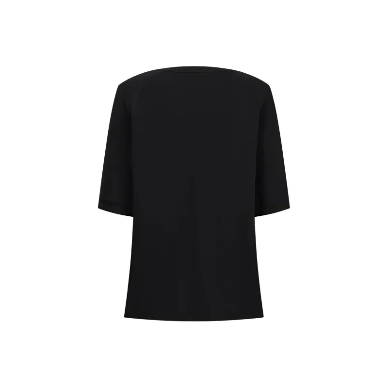 EMPORIO ARMANI SS24 Regular T Shirt Women's Black-1