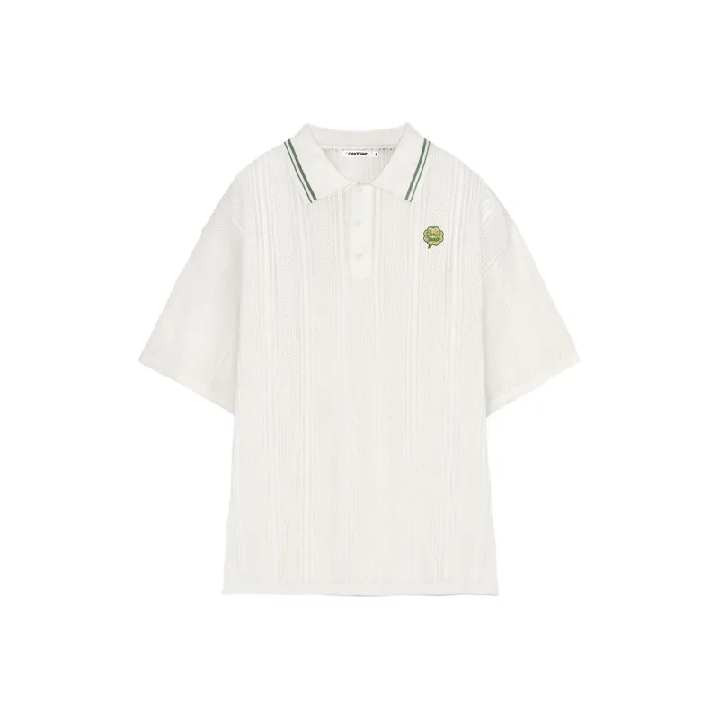CANOTWAIT_ Polo Shirt Unisex Beige-0