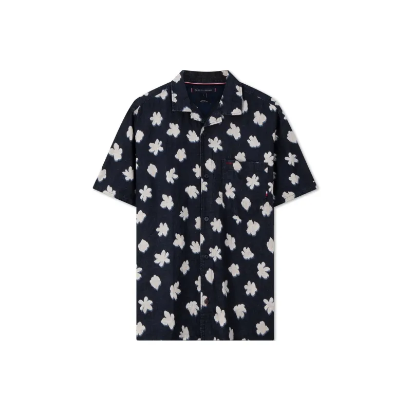 Tommy Hilfiger Mono Flower Linen Shirt-0
