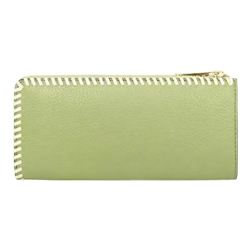 MICHAEL KORS Jet Set Travel Leather Wallet Women's Sage Green-2
