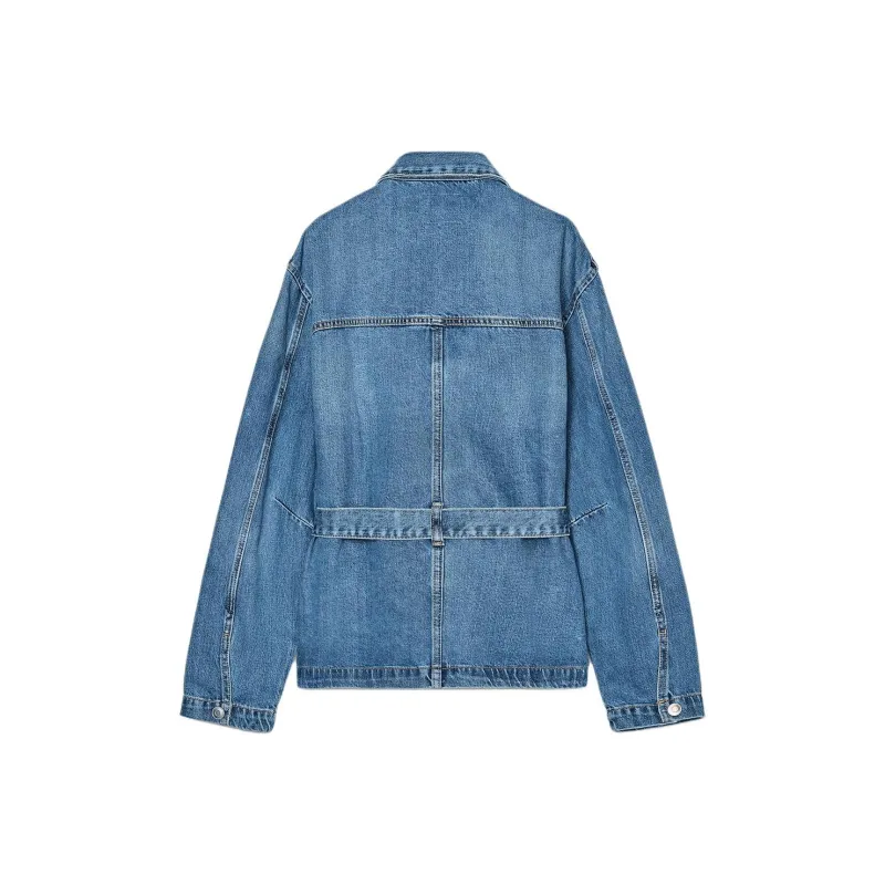 ZARA Trf Jackets & Coats Women's Deep Indigo-1