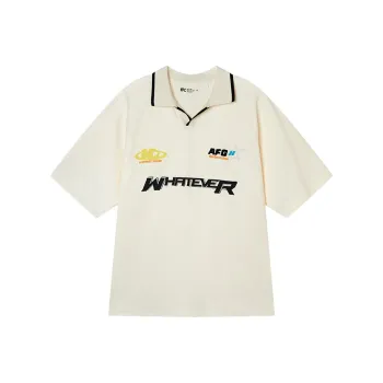 NPC POLO Men's Loose Fit Drop Shoulder Style, Relaxed And Comfortable Unisex