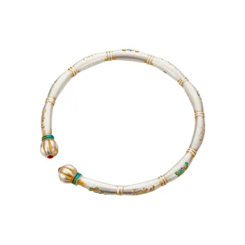 Shunqin Silver Building 999 Fine Silver Bangles Women's