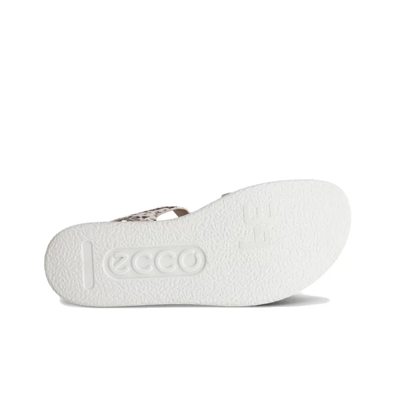 Ecco Flowt One Strap Sandals Women's Beige-4