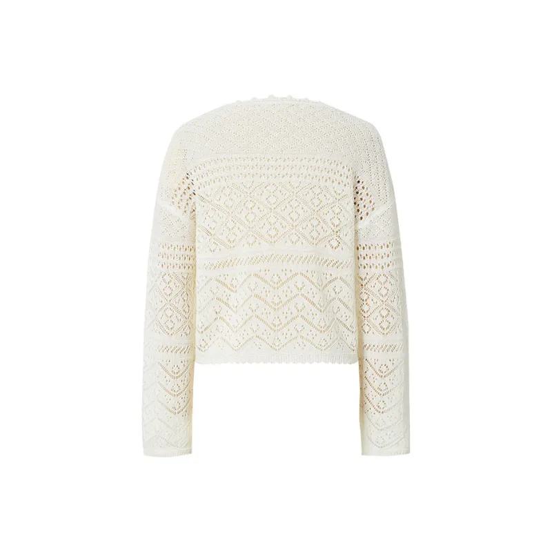 Hopeshow Knitwear Women's Ecru 004-1
