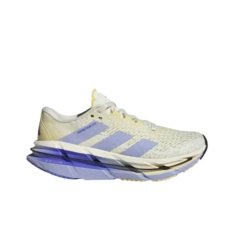 Adidas Adistar Byd Cushioning Low Top Running Shoes Women's Purple Yellow-1