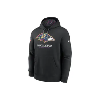 Nike Baltimore Ravens Crucial Catch Club Men's Nike Nfl Pullover Hoodie