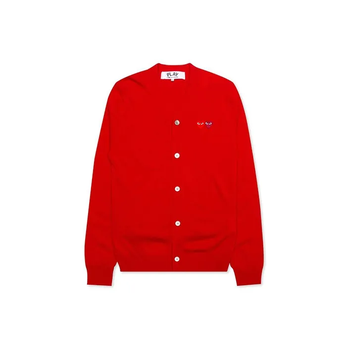 CDG Play Sweaters Men Red-0