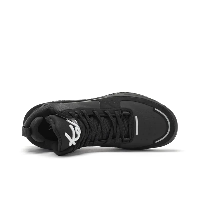 QIAODAN Cushioning Coverage Rebound Grip Breathable Low Top Basketball Shoes Men's Black-3