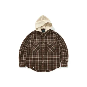 714STREET Shirt Unisex Brown Plaid