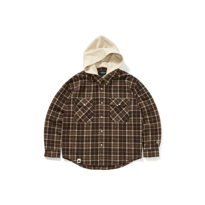 714STREET Shirt Unisex Brown Plaid-0