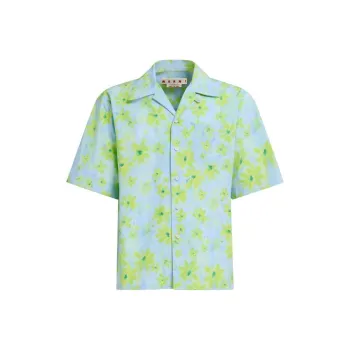 MARNI Floral Print Short Sleeved Shirt