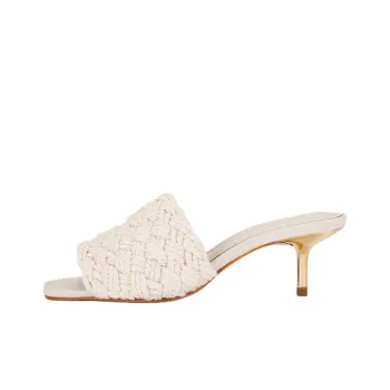 Schutz Slide Slippers 5.7cm Women's Beige