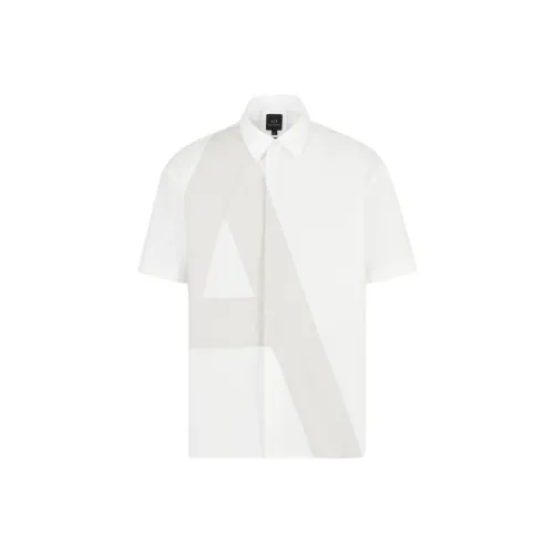 ARMANI EXCHANGEAE SS23 Shirt Men's White Gray