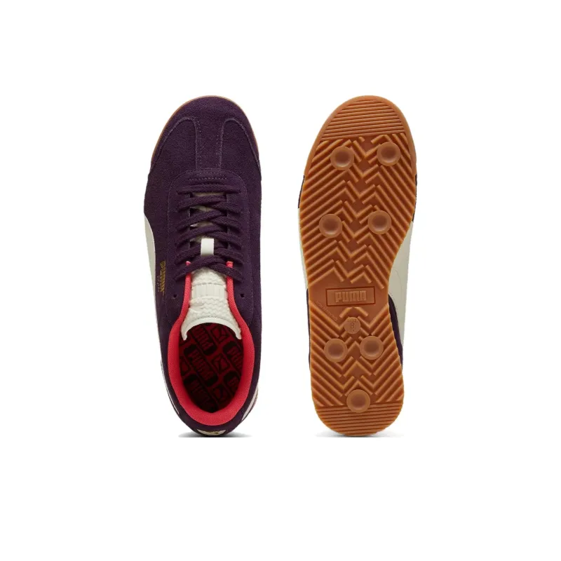 PUMA Roma Anti Slip Wear Resistant Low Top Casual Shoes Men's Purple-3