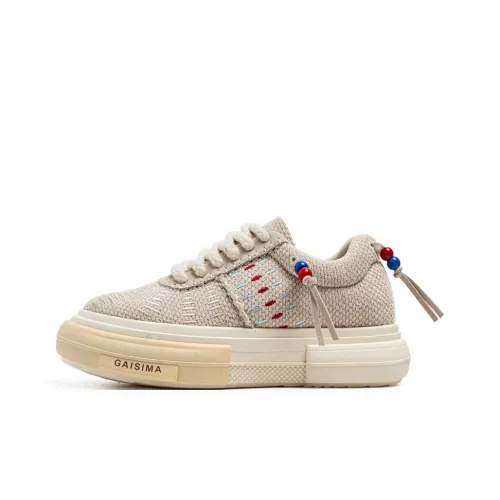 Boogie Bear Canvas Shoes Men Low Top Beige/White/Green