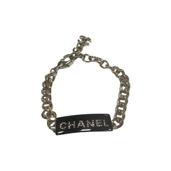 CHANEL Bracelets Unisex Black/Gold