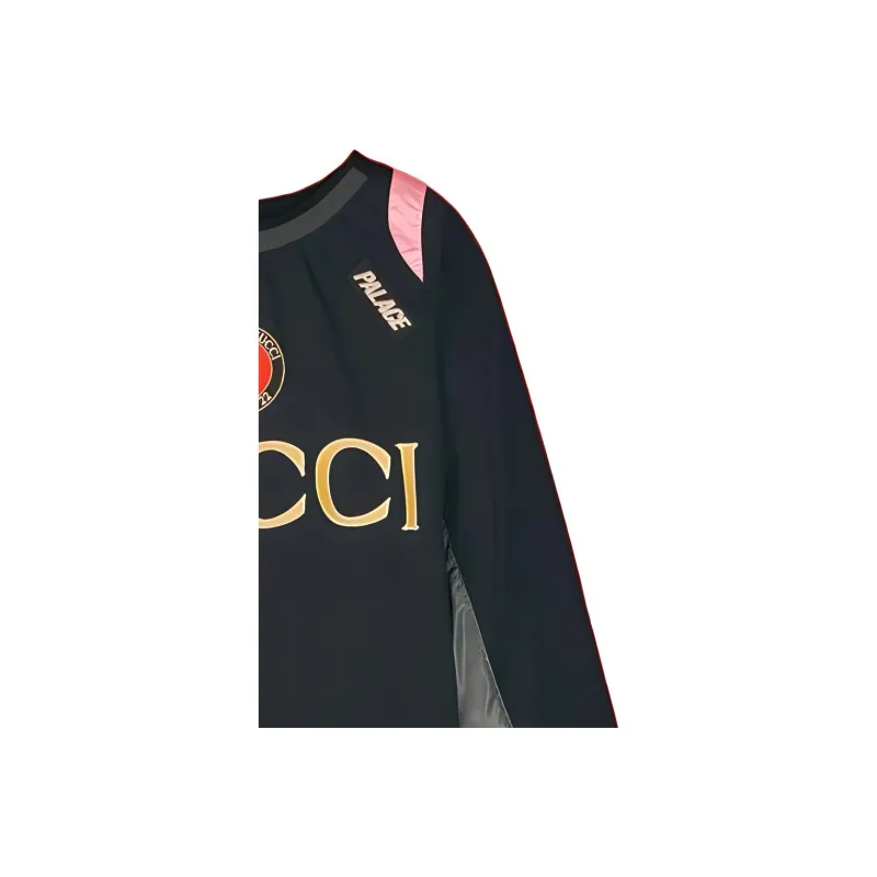 Palace X GUCCI Nylon Patches Track Jacket Black-3