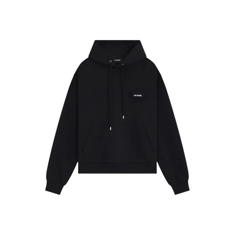 WE11DONE Logo appliqué Hoodie-0