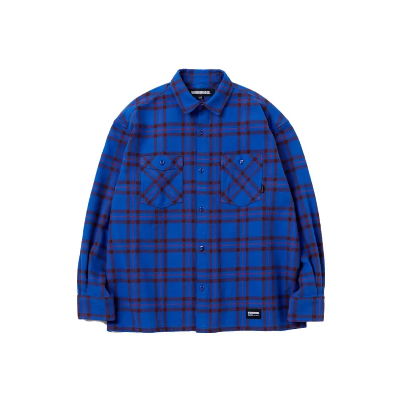 NEIGHBORHOOD Tartan Check Long Sleeve Shirt-2