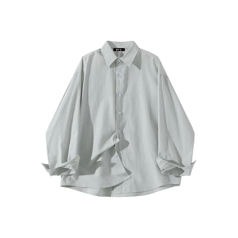 SOIE Shirt Unisex Yellow With White Stripes-17