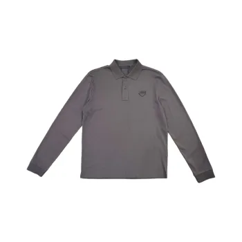 PRADA FW23 Polo Shirt Men's Gray