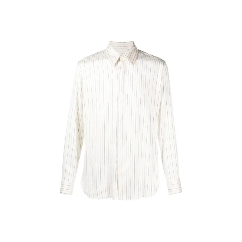 DRIES VAN NOTEN Striped Silk Shirt-0
