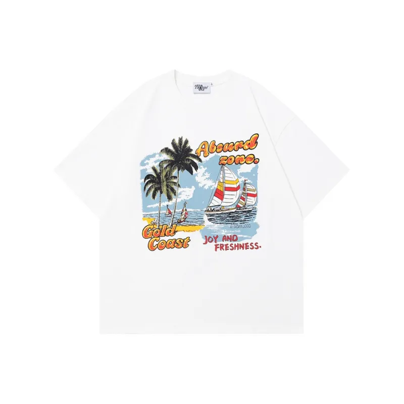 BONAS Heavyweight Vintage Hong Kong Chic Loose Fit Top Unisex-2