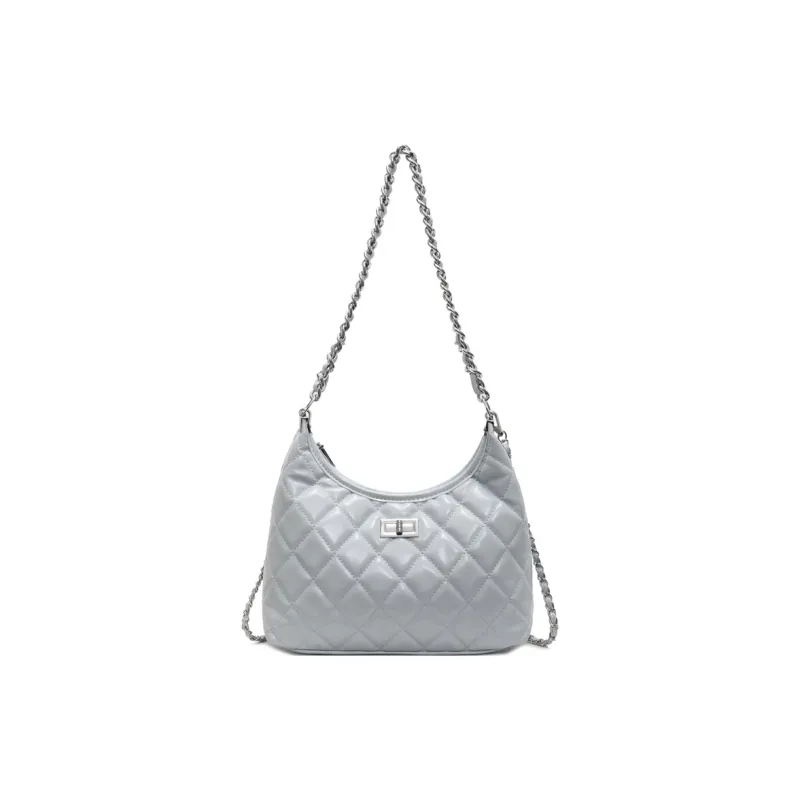 XIANGSU PU Shoulder Bag Women's Ecru/Silver/Black/Blue/Pink-18