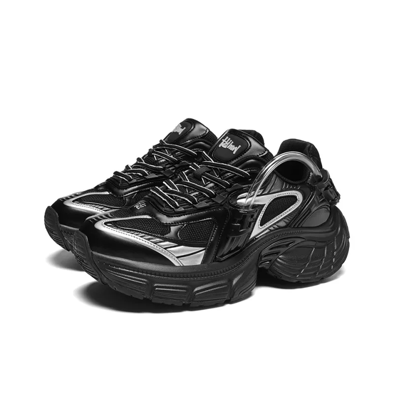 JANECO Slip Resistant, Abrasion Resistant, Breathable Low Top Chunky Sneakers Unisex-2