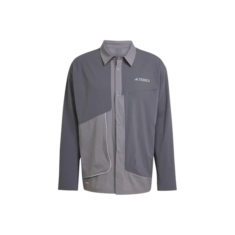 Adidas TerrexXPLORIC AEROREADY SHIRT Men's Dark Gray/Gray-0