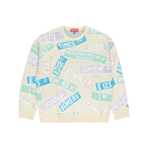 Supreme Street Signs Sweater