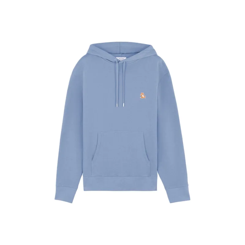 Maison Kitsune Bold Fox Head Patch Drawstring Hoodie-0