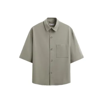 ZARA Shirt Men's Zebra Print Khaki