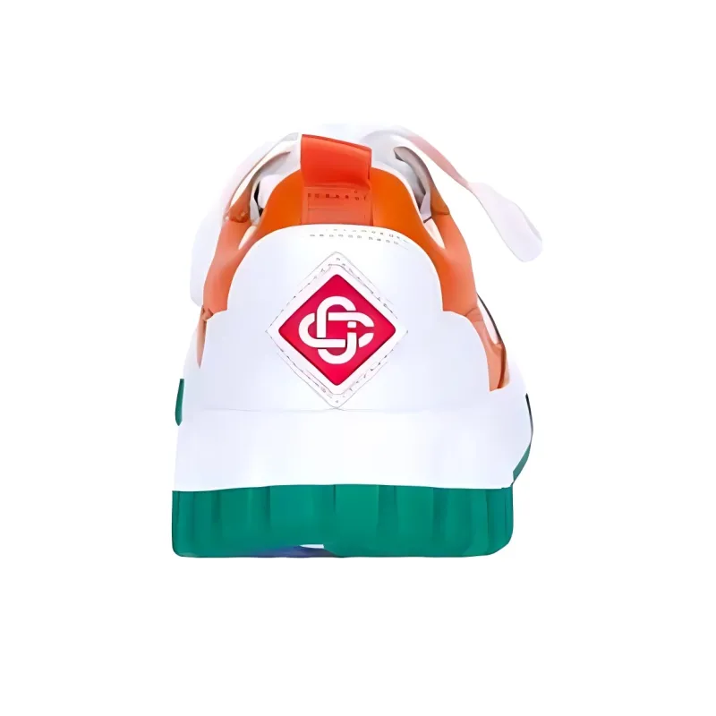 CASABLANCA Low Top Skateboard Shoes Men's Orange White-3