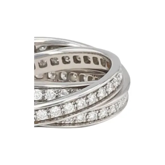 CARTIER White Gold, Diamond Rings Women's Silver-2