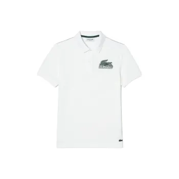 LACOSTE Cotton Mini Pique Polo Shirt Polo Shirt Men's White